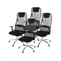 Комплект кресел АКЛАС Асигару Т CH TILT 4 шт Черный (Черный)